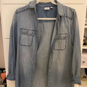 Denim button up long sleeve
